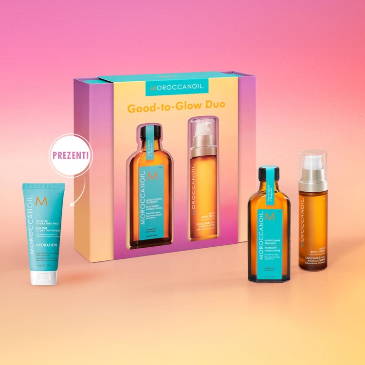 Moroccanoil Zestaw Good to glow + Maska do włosów 75ml GRATIS