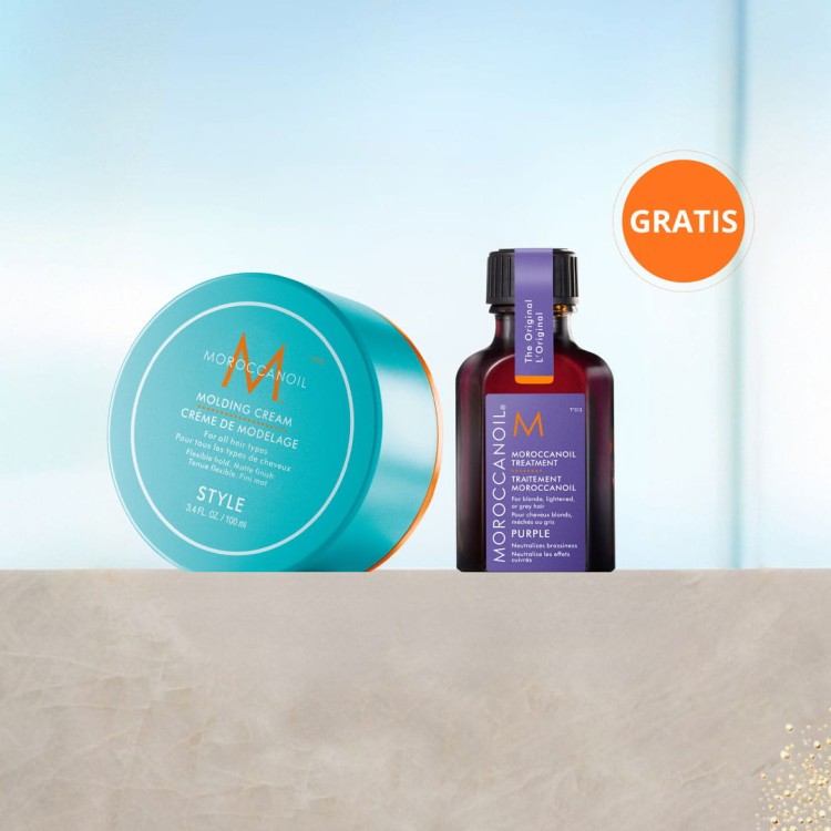 Moroccanoil Piękny Blond w Stylu - Krem do modelowania + Fioletowa kuracja GRATIS