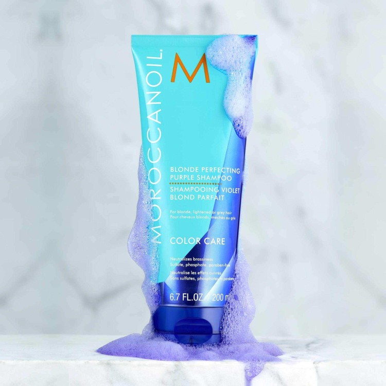 Moroccanoil Fioletowy Szampon Blonde Perfecting 200ml