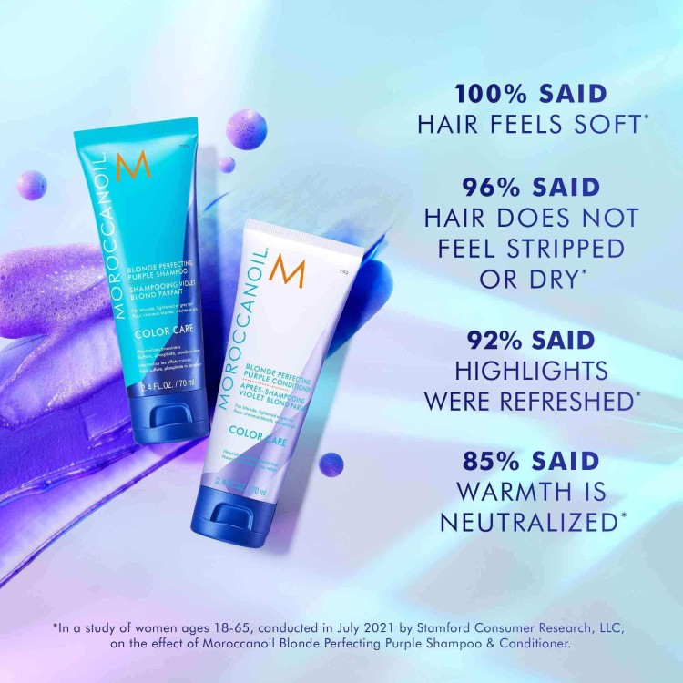 Moroccanoil Fioletowy Szampon Blonde Perfecting 70ml