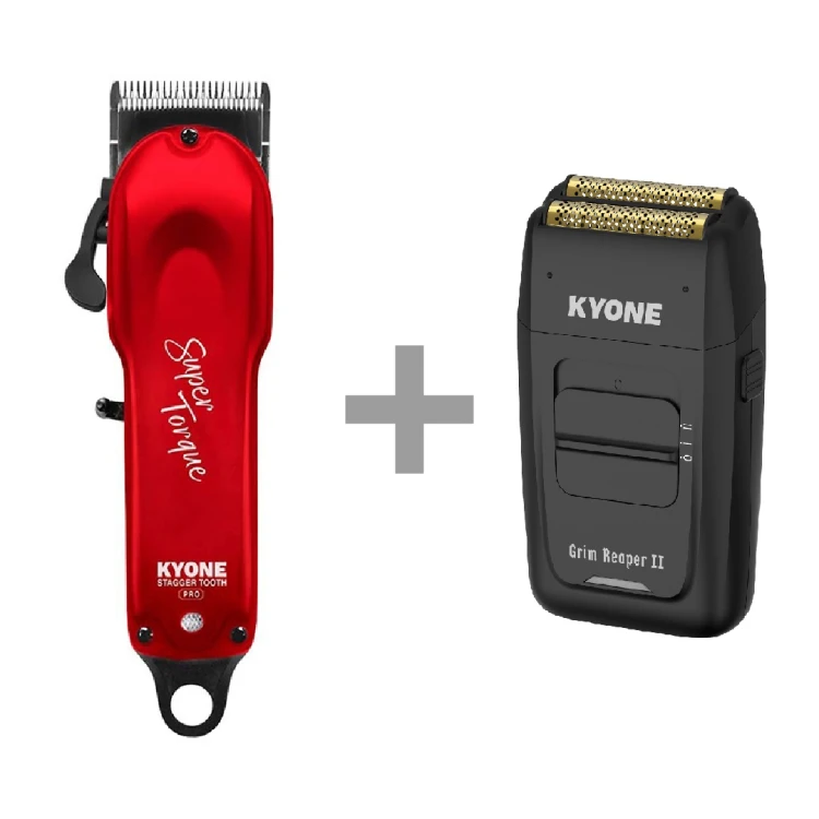 Kyone Zestaw Golarka Grim Reaper i Shaver + Golarka Grim Reaper II Shaver Foliowy