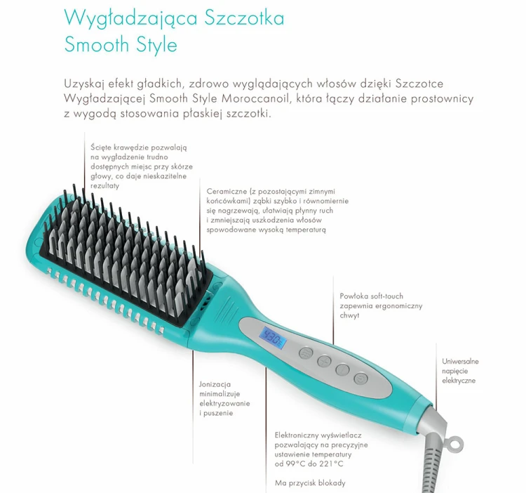 Smooth Style Ceramic Heated Brush